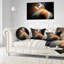 Motif fractal brun flottant - coussin abstrait imprimé-29604235-29604238