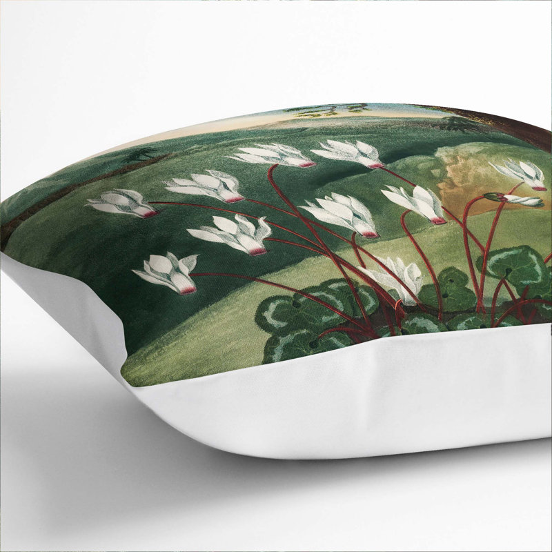 Square Throw Cushion, 40cm H x 40cm W x 15cm D, White