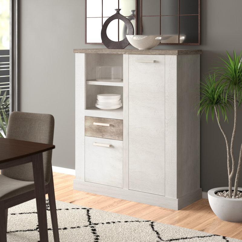 Nuzzo 109.8 Cm Wide 1 Drawer Highboard