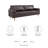 Modway Valour 88" Leather Sofa-1876591629
