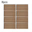 8-Pack Self-adhesive Acoustic Wood Slat Wall Panels for Interior Decor