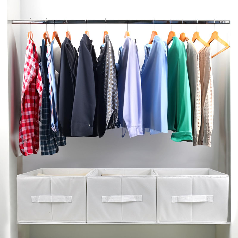 4 grandes grilles de rangement pour vêtements pour jeans, pantalons, t-shirts, chandails, bacs de rangement pour garde-robe pliables