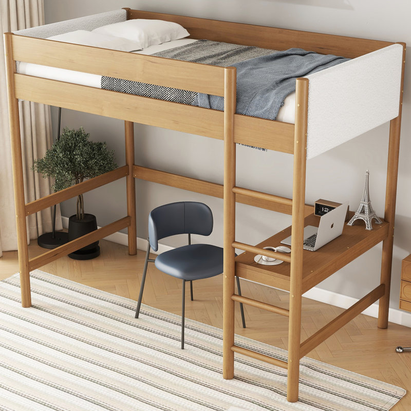 Lit mezzanine simple avec bureau et matériaux - Accessibilité sécuritaire de fabrication de qualité supérieure