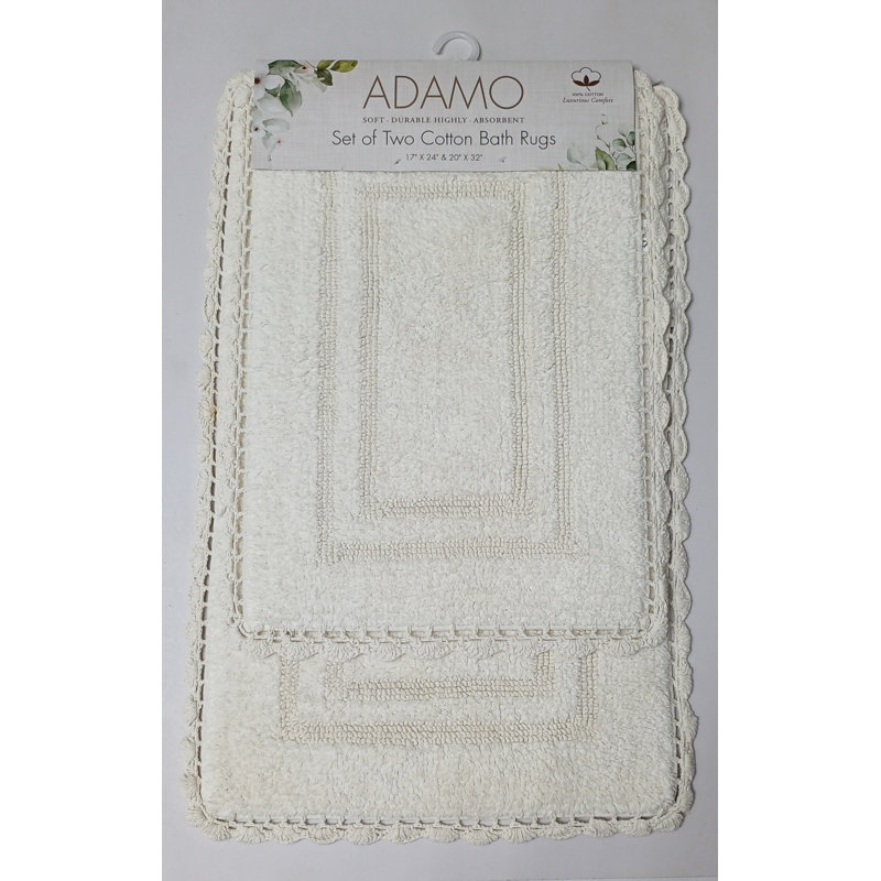 Non-Slip Bath Rug, Ivory