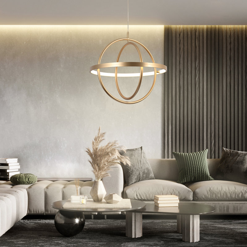 Chrispen Chandelier, Gold
