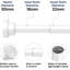 79-195cm Extendable Shower Curtain Pole for Bathroom-70072680