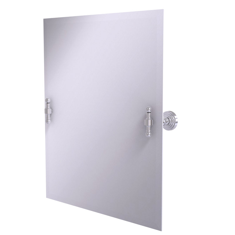 Marchmont Metal Wall Mirror, Satin Chrome