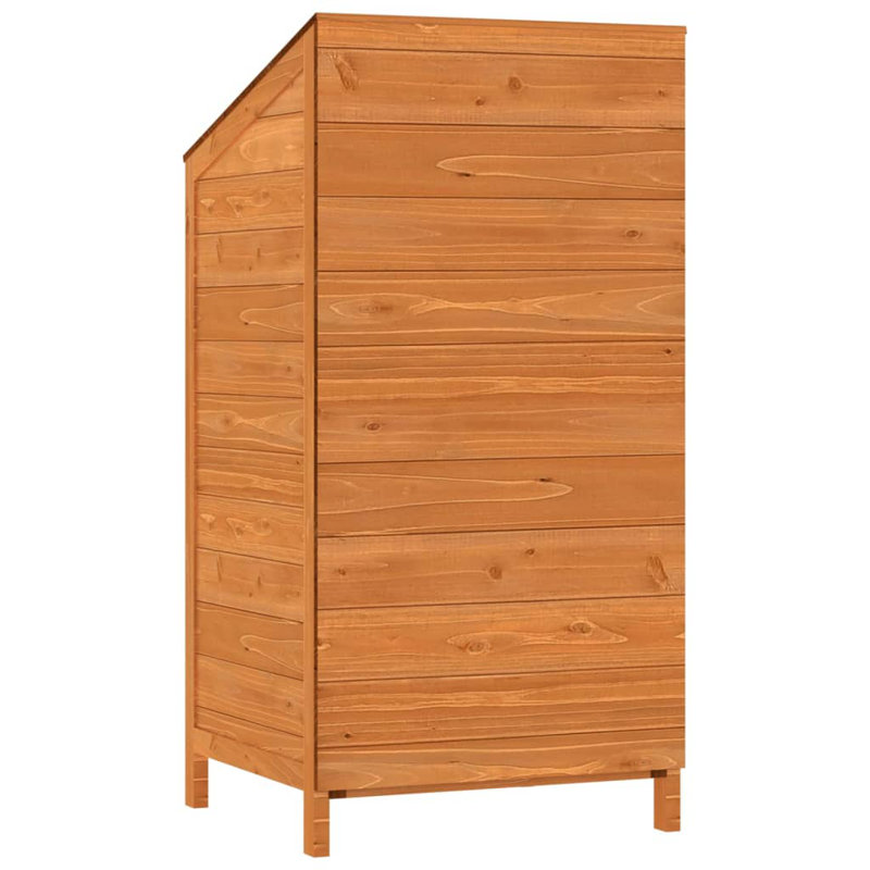 Kerwin Garden Shed 55x52x112 cm Solid Wood Fir, Brown