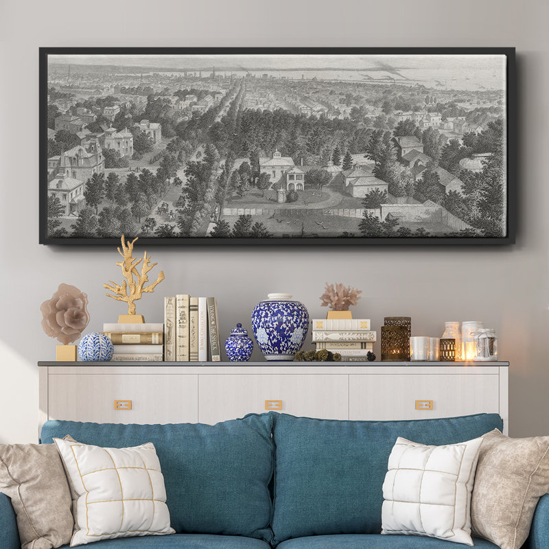 City of Buffalo - Toile avec cadre, H 20 po x l 50 po