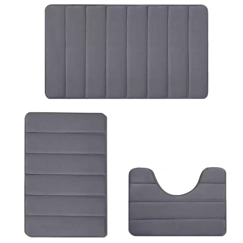 Memory Foam Bath Mat – Non-Slip Quick Dry Bathroom Rug With Super Absorbent Coral Velvet Surface & Anti-Skid Base – Ultra Soft 40X60cm Shower Mat For Bathroom Floor, Tub Or Sink