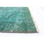 Tapis turquoise à transition de couleur 3 pi 8 po x 6 pi 5 po