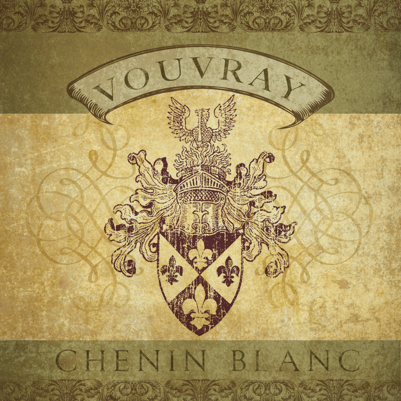 Wine Label V - Wrapped Canvas Print, 122cm H x 122cm W x 3.8cm D