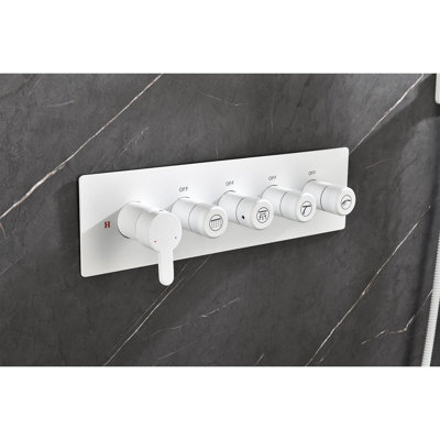 Dual Function Complete Shower System with Rough in-Valve