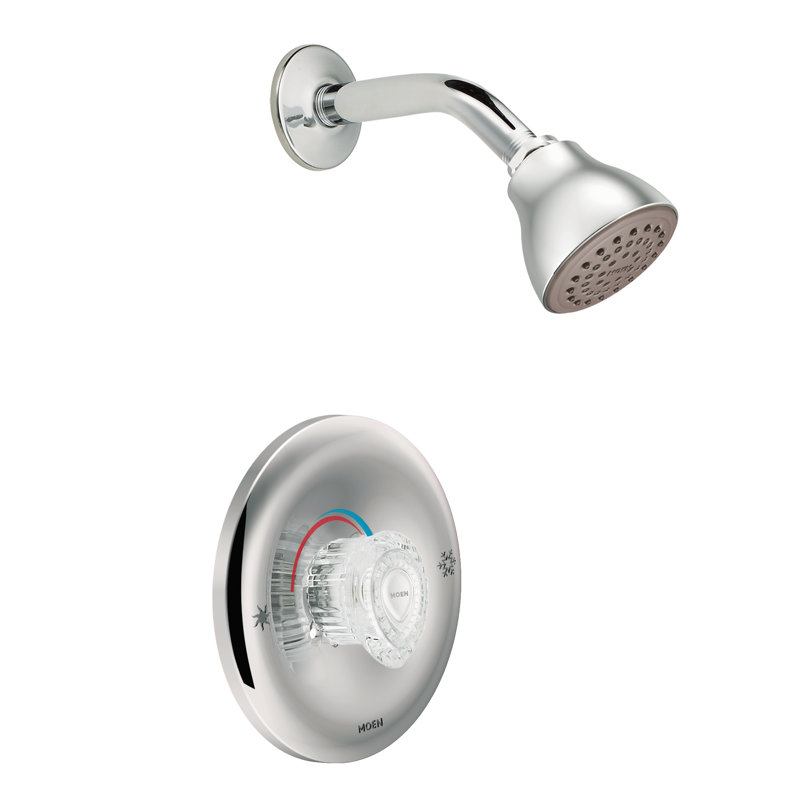 Garniture de robinet de douche à double commande Chateau avec poignée et Posi-Temp