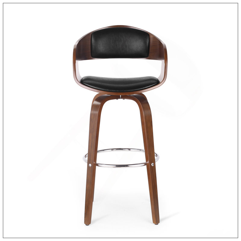 Tabourets de bar pivotants sophistiqués pour une expérience d'assise élégante, Noir