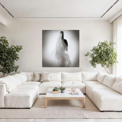 «Graceful Fabric Dance», art délicat éthéré délicat