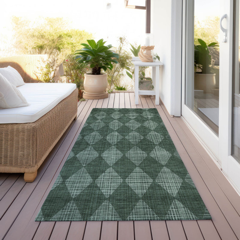 Tapis intérieur / extérieur Fayme, Tapis de couloir 2 pi 3 po x 7 pi 6 po