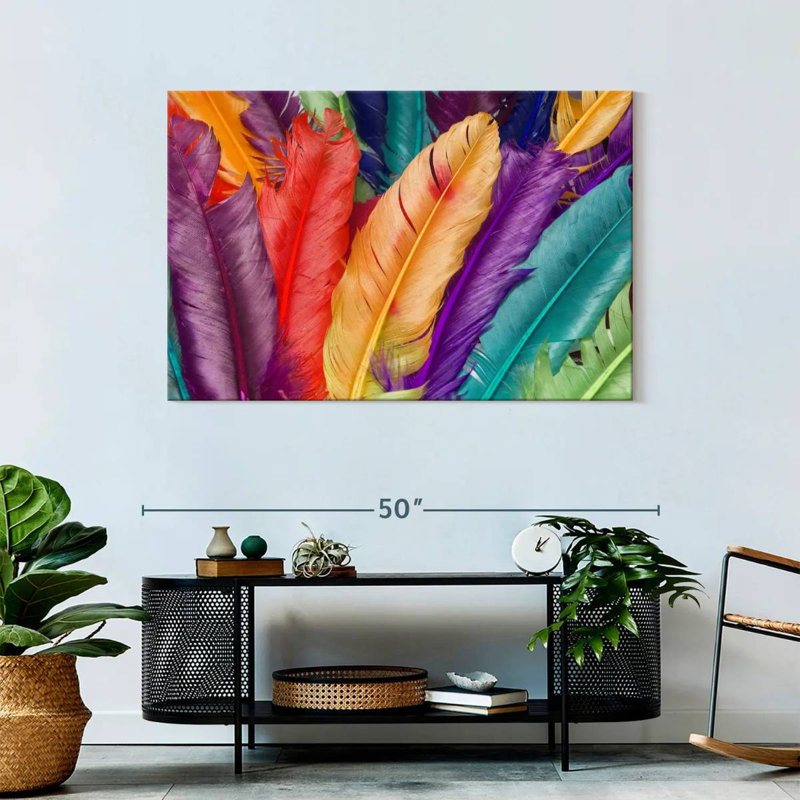 Kerner Vibrant Feathers, 30" H x 45" W