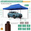 10 x 20 auvent escamotable robuste, tente extérieure commerciale pour les fêtes tout temps-105009429