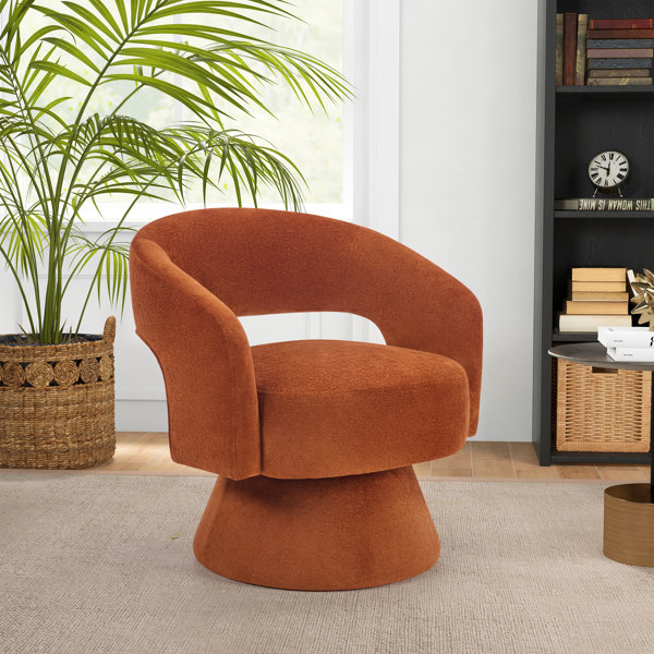 Wide Swivel Barrel Chair