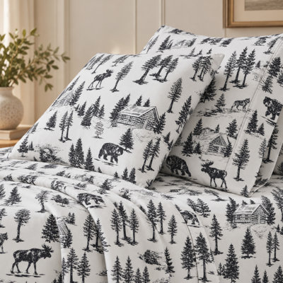 100% Turkish Cotton Winter Flannel Sheet Set