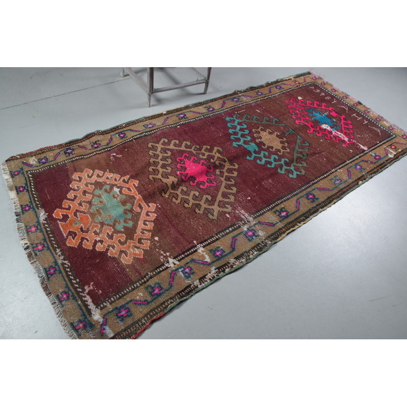 Tapis de style kilim turc rétro tissé à la main dans un style bohémien