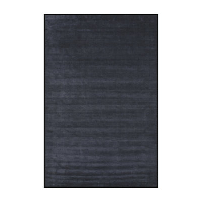 Tapis contemporain bleu foncé