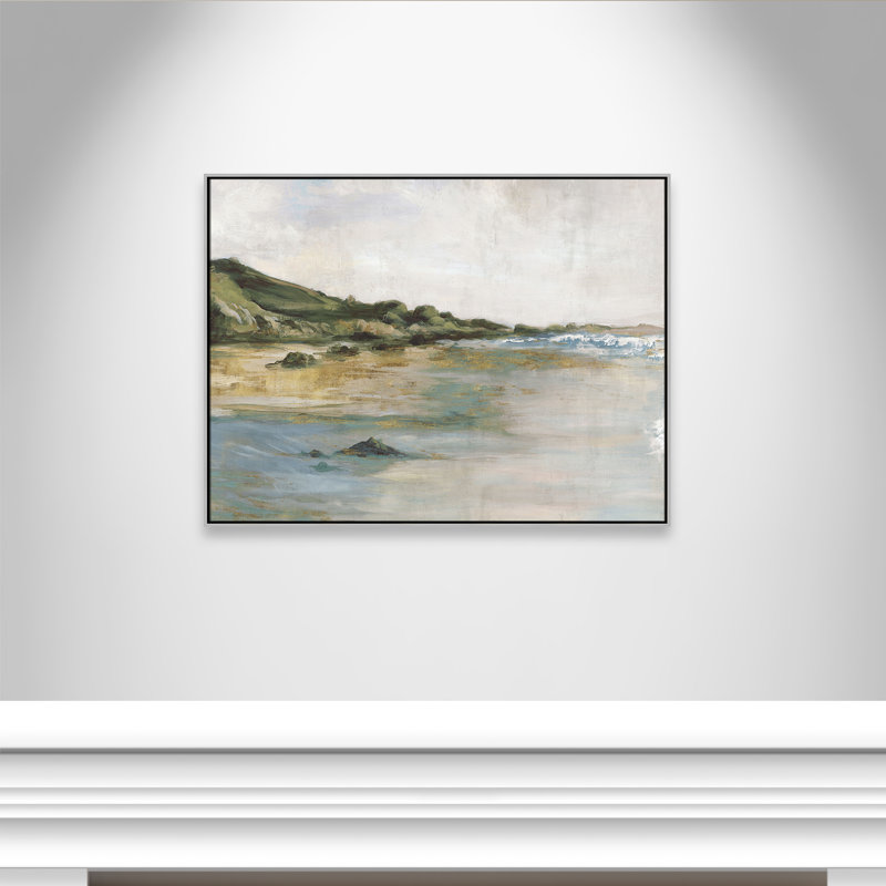 «Cordoba Tide’s Edge» par, Argent argent, H 37,5 po x l 49,5 po