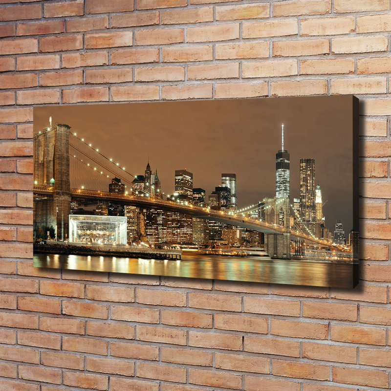 Manhattan New York - Wrapped Canvas Print