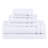 510 Design 400 GSM Essential Bundle White 100% Cotton Quick Dry Super Soft 6-Piece Towel Set-102362692-112065822