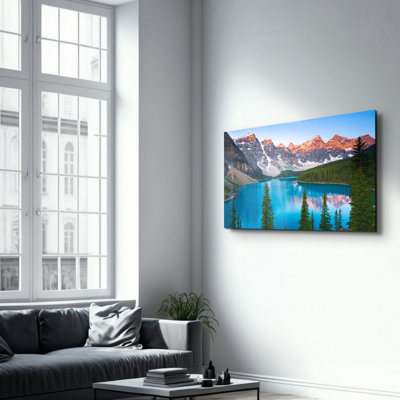 Peinture élégante en verre trempé de 27,6 po x 43,3 po | 100% verre trempé, épaisseur: 0,16 pouce | Œuvre imprimée UV, parfaite pour la décoration intérieure et les intérieurs modernes, des visuels époustouflants pour toute pièce