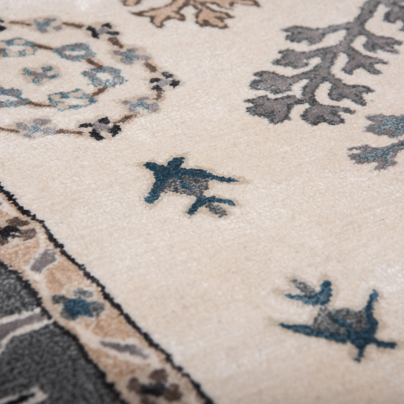 Tapis en laine / touffeté à la main Tencel, Rectangle 8 pi 9 po x 9 pi 11 po