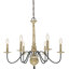 Lustre traditionnel / classique à 6 lumières de style bougie Neddy