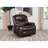 Salerno Dark Brown Upholstered Power Recliner Chair-676193063