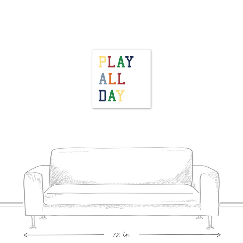 Art sur toile, journée de jeu Jaxony, H 24 po x l 24 po x P 1,25 po
