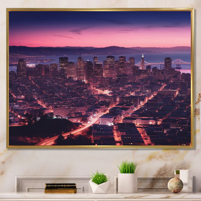 «San Francisco Skyline And Bay Bridge VI», reproduction d'art sur toile