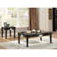 Table basse noire - Plateau en bois festonné et attrait moderne pour la beauté du salon