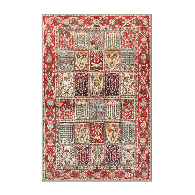 Tapis oriental en laine / polyester tissé à la machine Donneville, Rectangle 2 pi x 5 pi