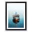 A Tethered Boat in Abstract - Framed Print-55457247-55457246
