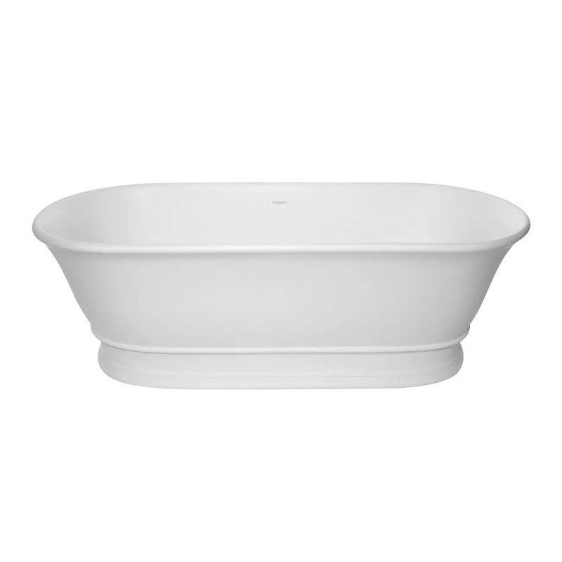 Baignoire de trempage autoportante 69 po. X 30 po. 69 po x 30 po, Blanc mat