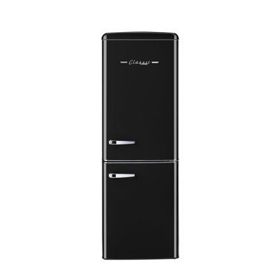 Classic Retro 21.6" Manual Defrost 7 cu. ft. Energy Star Certified Bottom Freezer Refrigerator