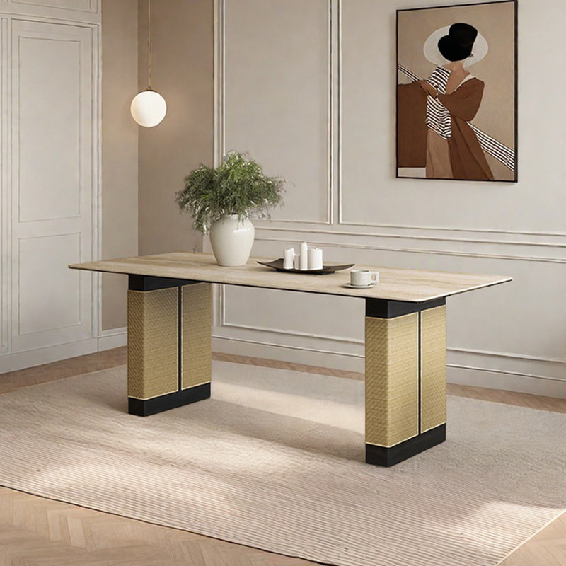 Table de salle à manger Darlenys, H 29,52 po x L 78,74 po x l 35,43 po