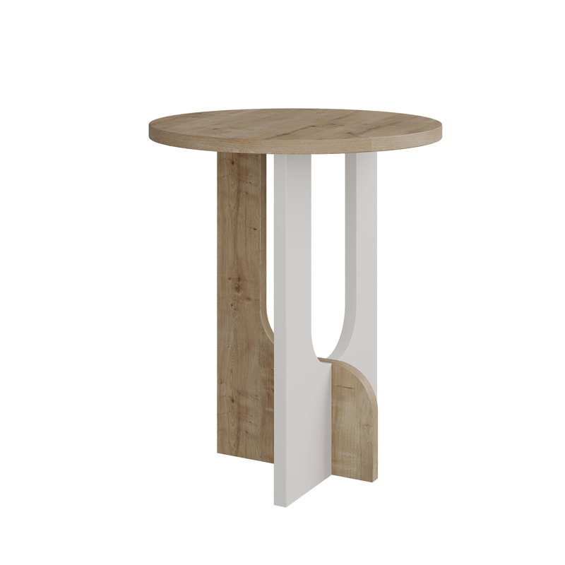 Ajax Side Table, Oak/White, Oak