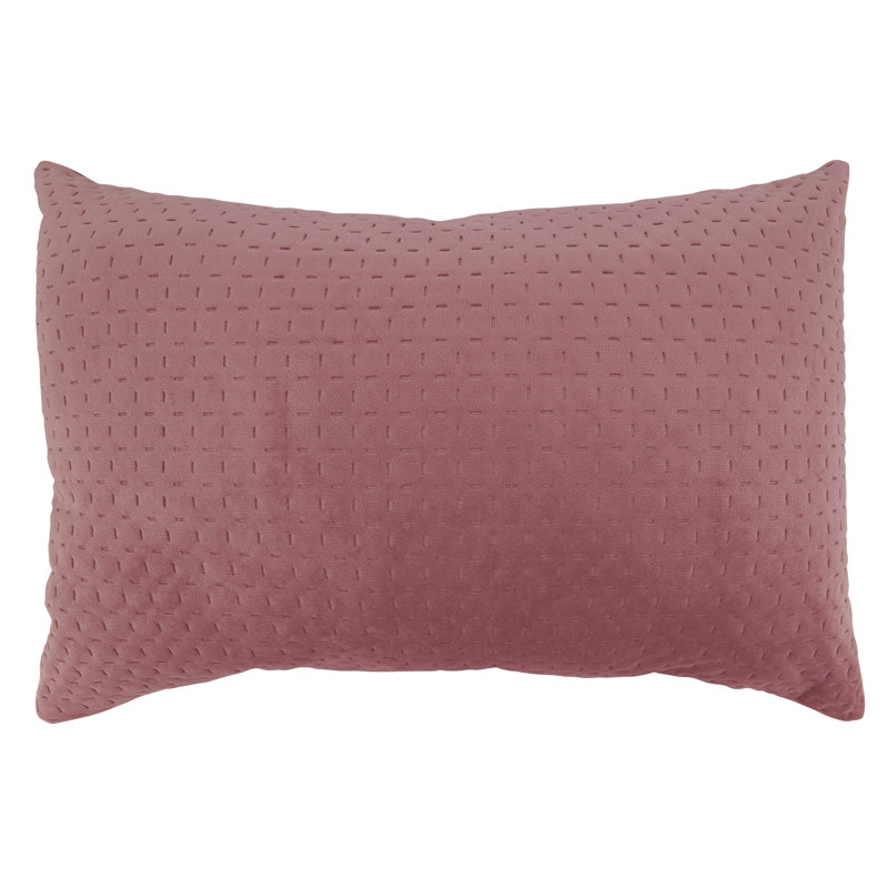 Reversible Throw Pillow, Dusty Rose