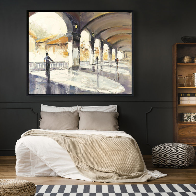 «People In A Spacieuse Hall» sur toile