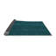 Tapis abstrait en laine bleu sarcelle-1082375156