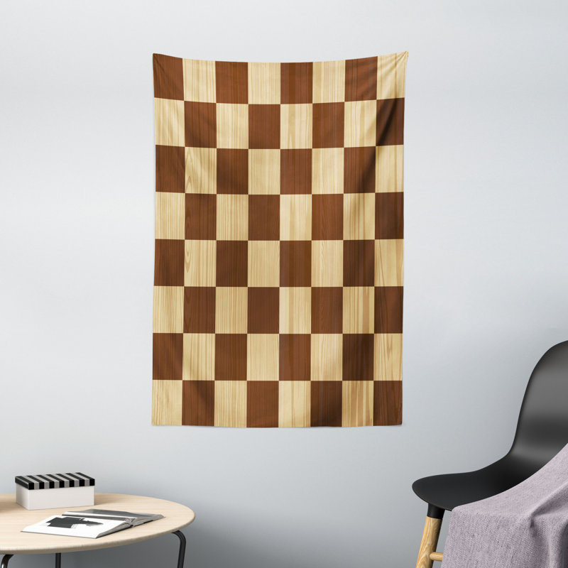 Tapisserie en polyester à carreaux, H 60 po x l 40 po