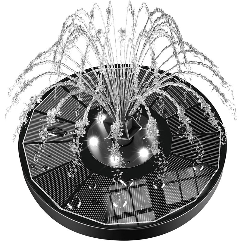 Panneau solaire 100% verre, fontaine solaire 3,5W