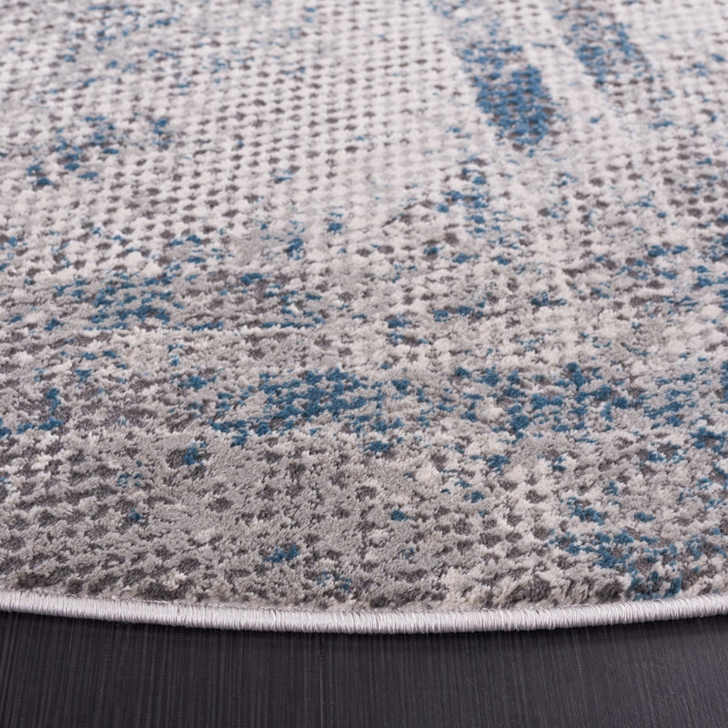 Vogue Performance Abstract Rug, Round 6'7"
