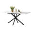 Extendable Metal Base Dining Table-1122574299